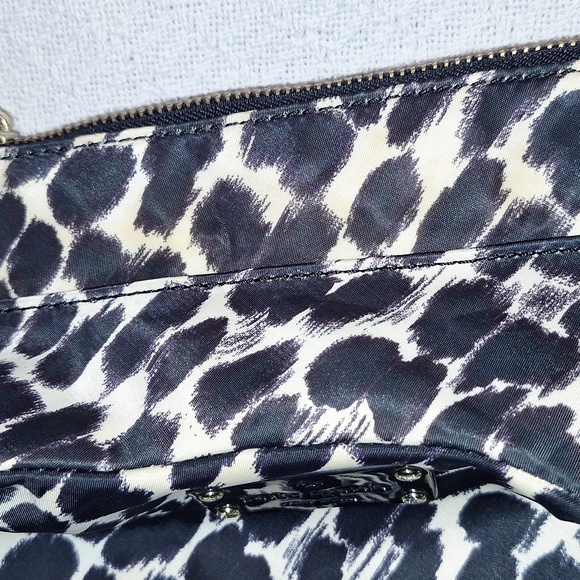 ♠️ Kate Spade Stevie Diaper Bag. Black and white cheetah. Hot pink. - Picture 15 of 17